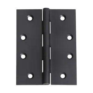 2973 Hinge Fixed Pin Matte Black H100xW75mm