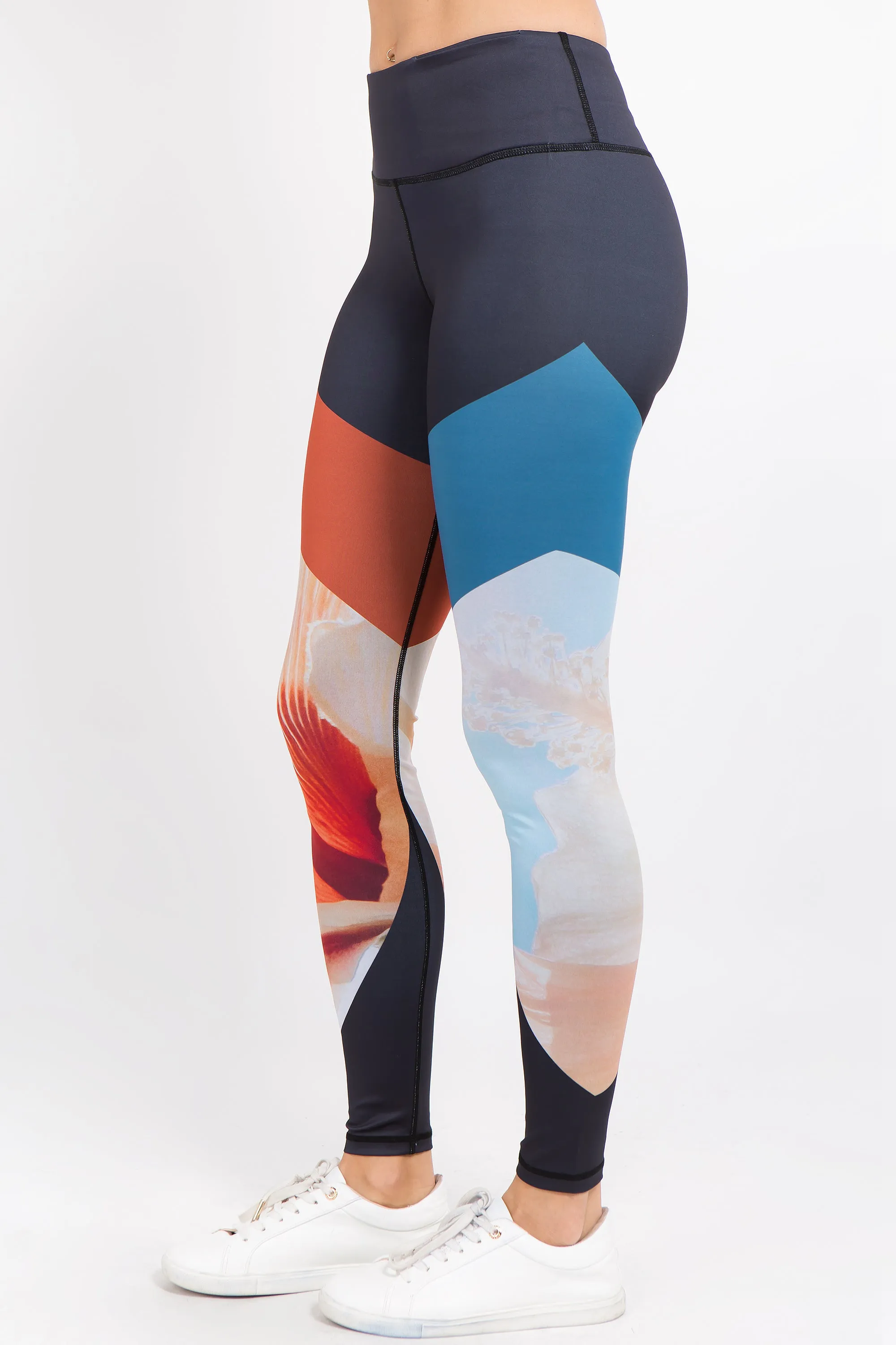 Active Floral Blooms Print Leggings
