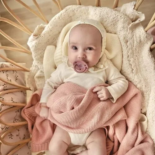 Bleu La La: Organic Cotton Knit Receiving Blanket for Boys