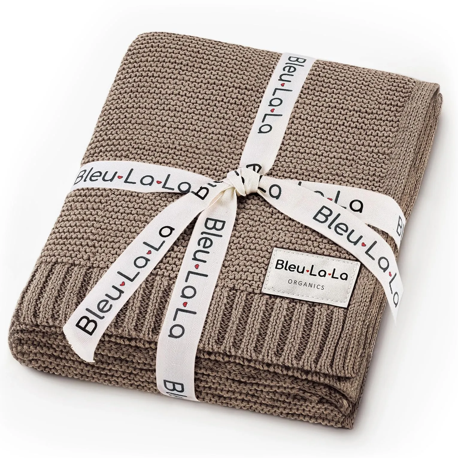 Bleu La La: Organic Cotton Knit Receiving Blanket for Boys