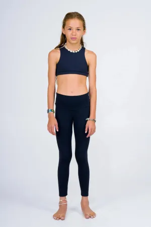 Body Contouring Kids Leggings - Black