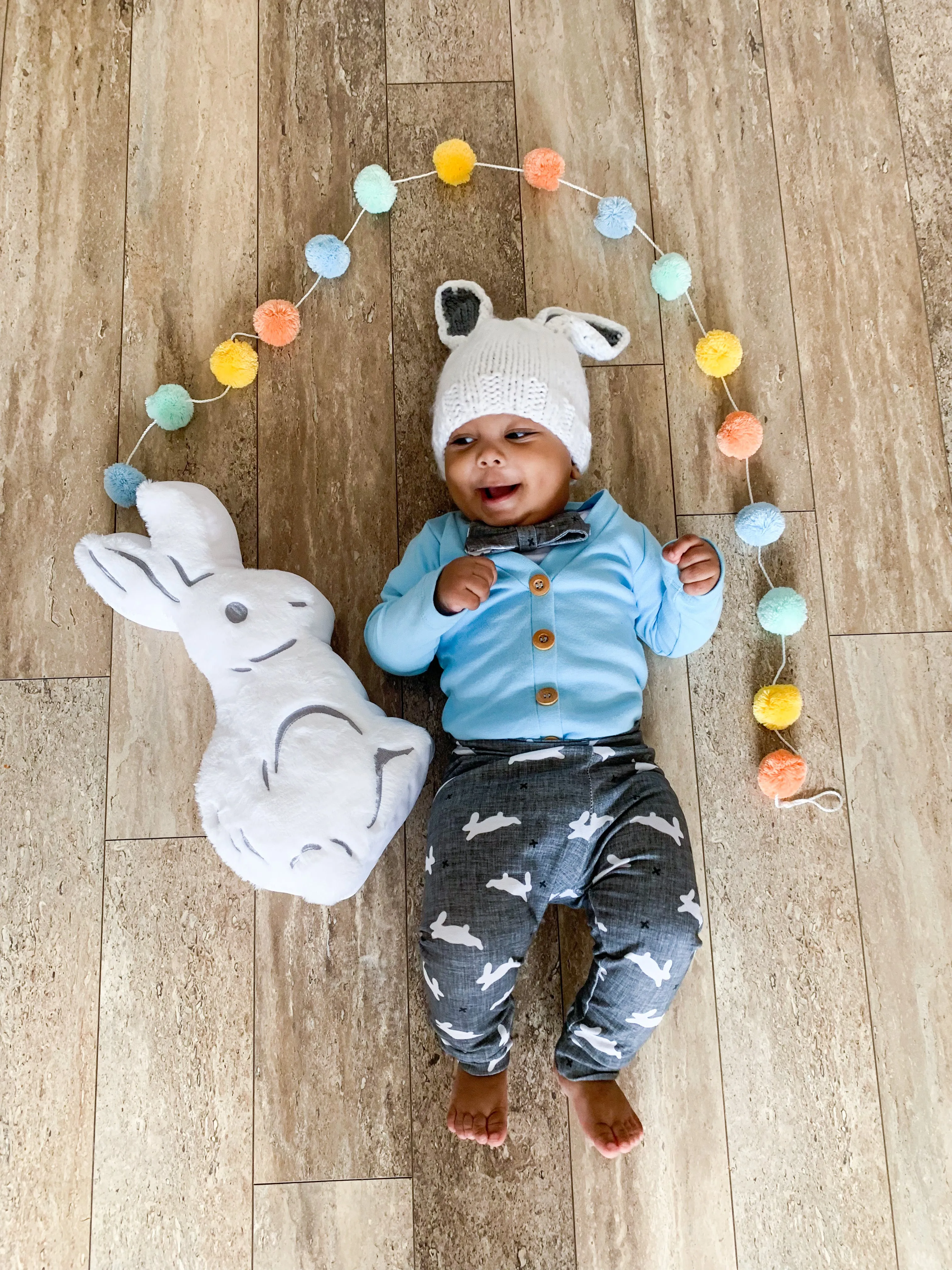 Cardisuit Bundle | Light Blue & Gray Bunnies