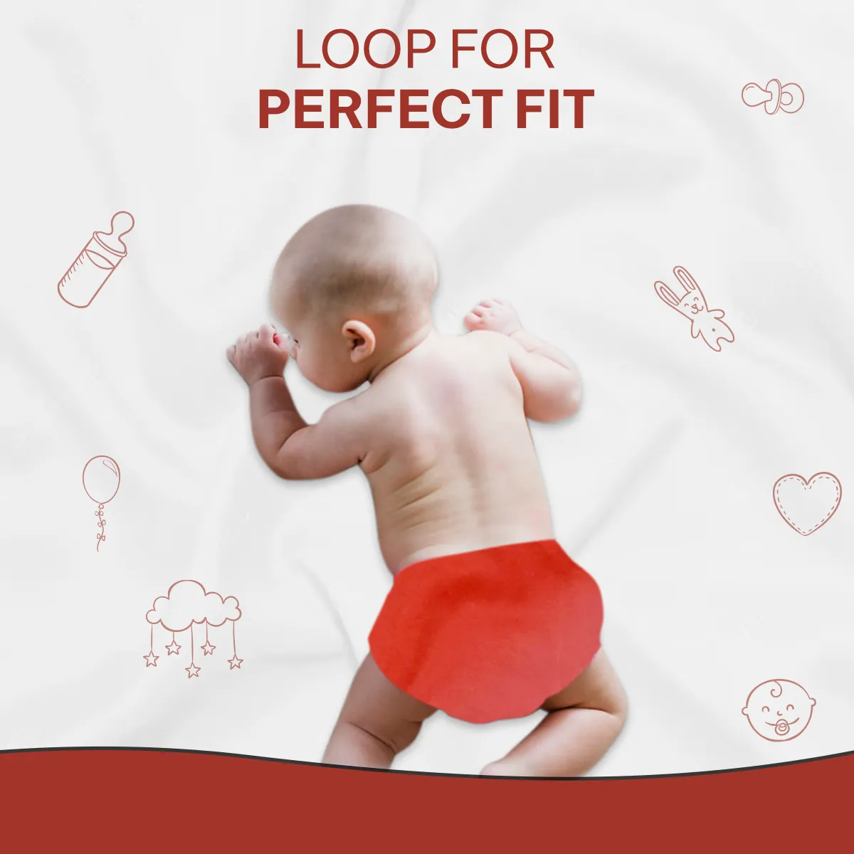 Cotton Nappies/Langot for 0-6 Months Baby (Pack of 6)