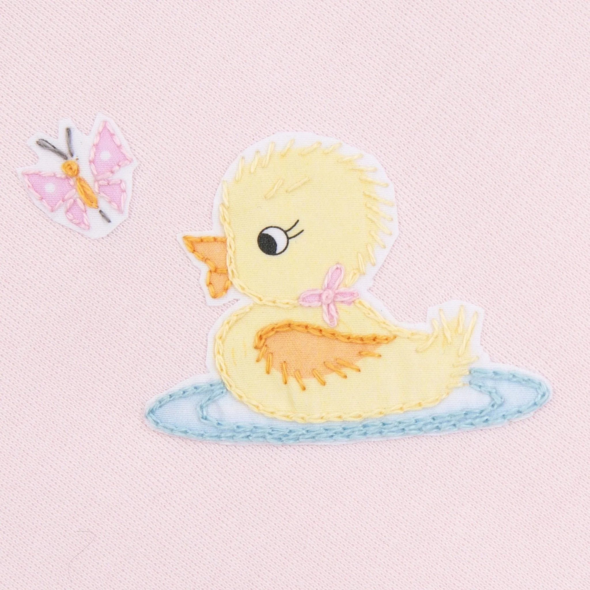 Darling Ducklings Receiving Blanket - Pink