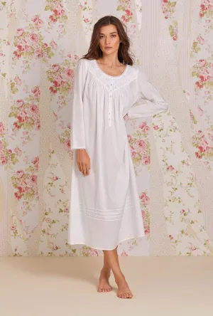 Eileen West Lawn Cotton Long Sleeve Nightgown - Poetic Balance