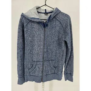 Empyre Womens Sz L Full Zip Hoodie Sweatshirt Blue Athletic