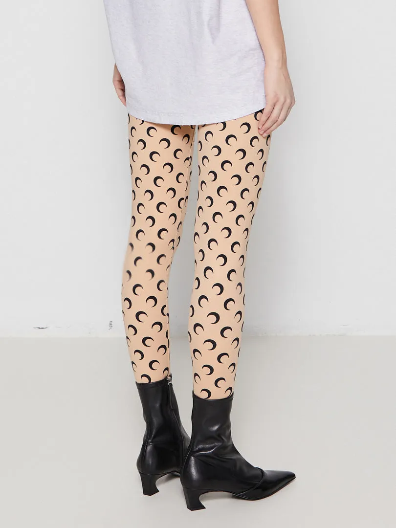 Fuseaux Moon Recycled Leggings in All Over Moon Beige