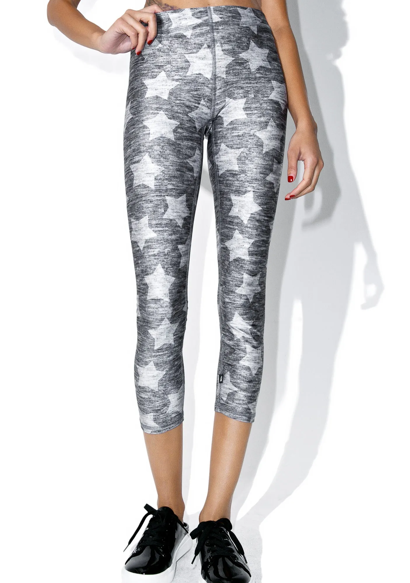 Heathered Stars Capris