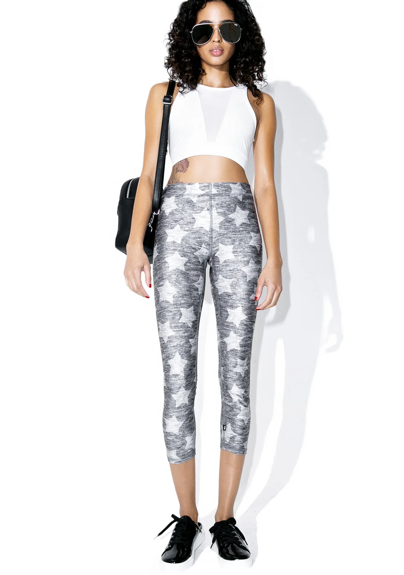 Heathered Stars Capris