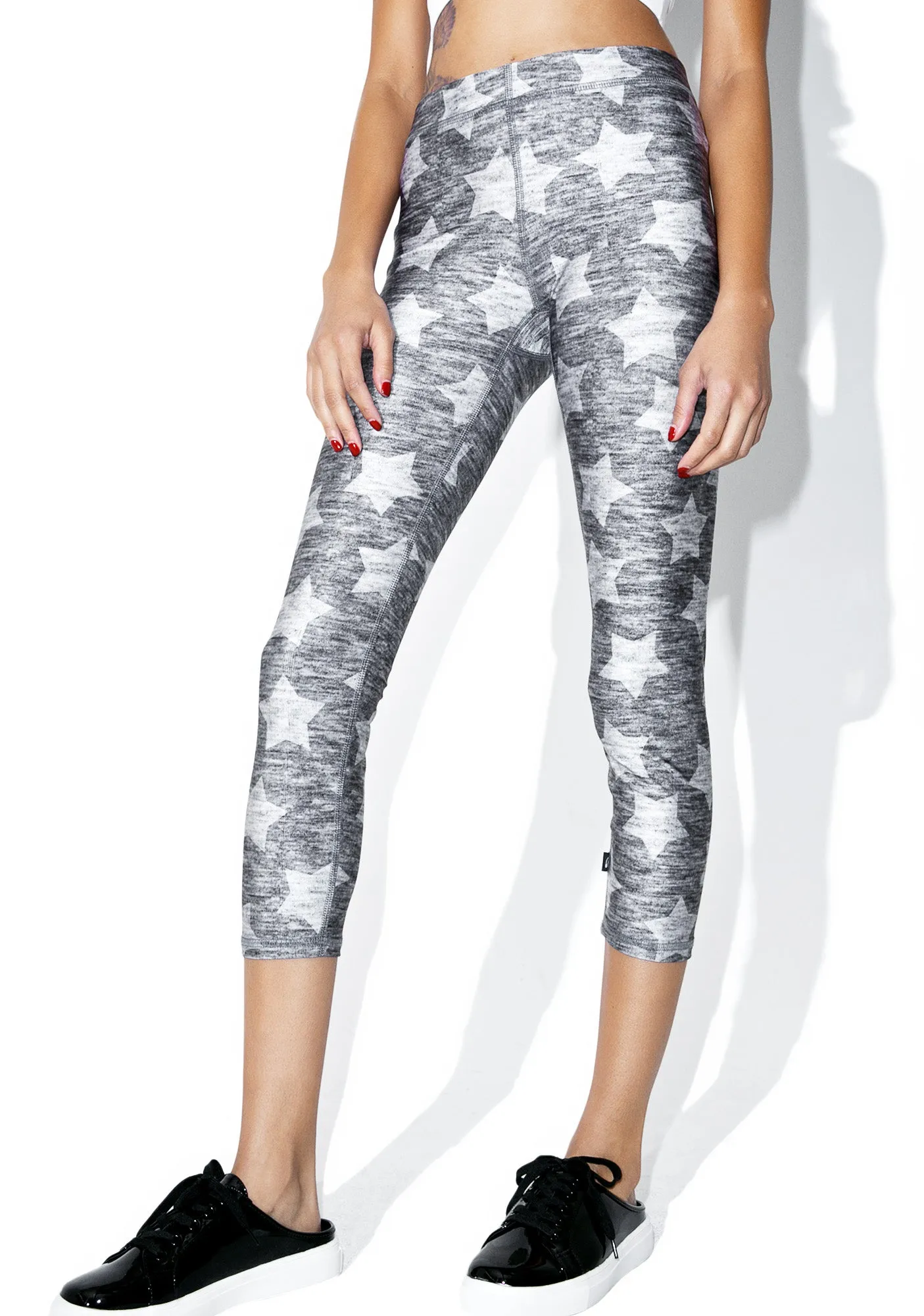 Heathered Stars Capris