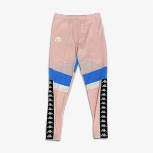 Kappa Womens Authentic Football Eshu Leggings Pink Soft White Blue Turkis