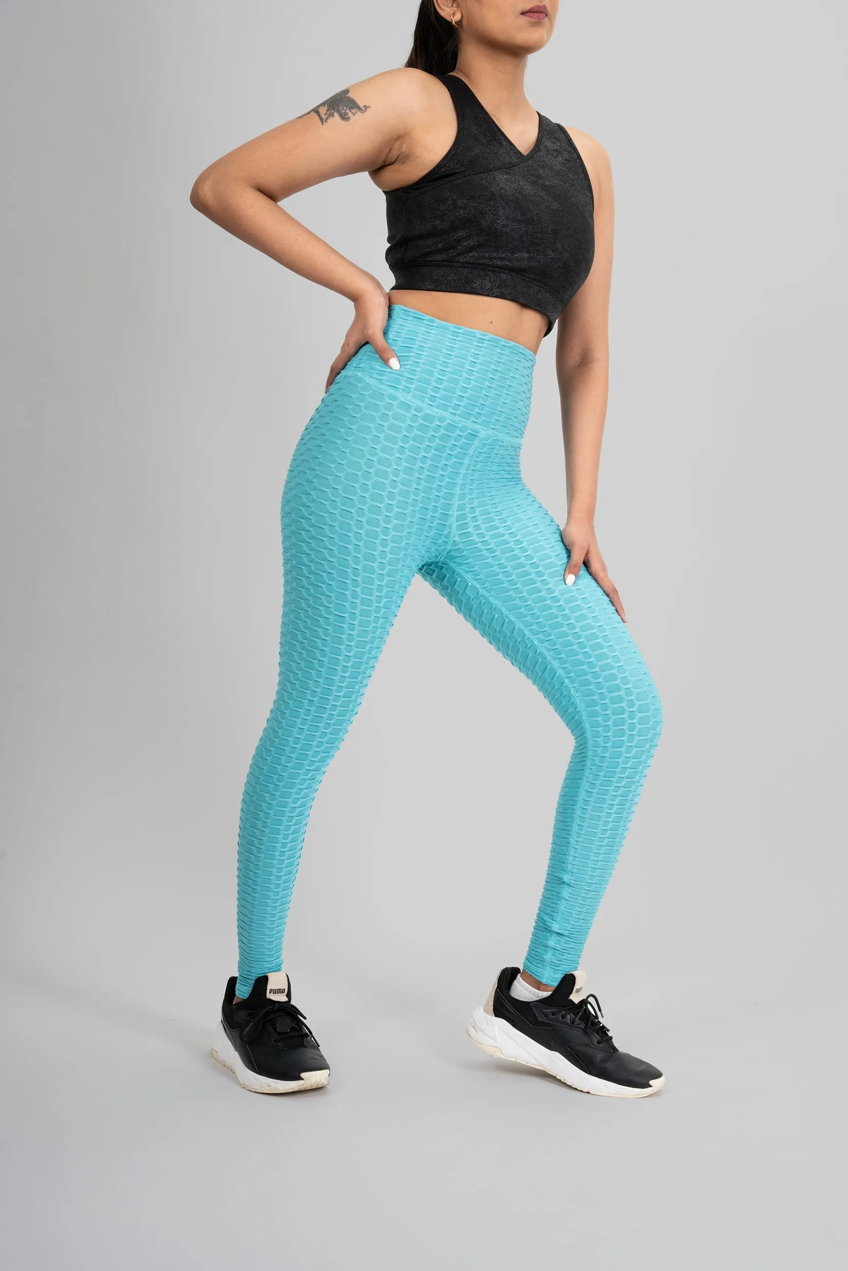 Leggings - Aqua Blue