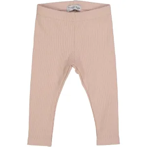 Lil Leggs Nude Pink Ribbed Leggings