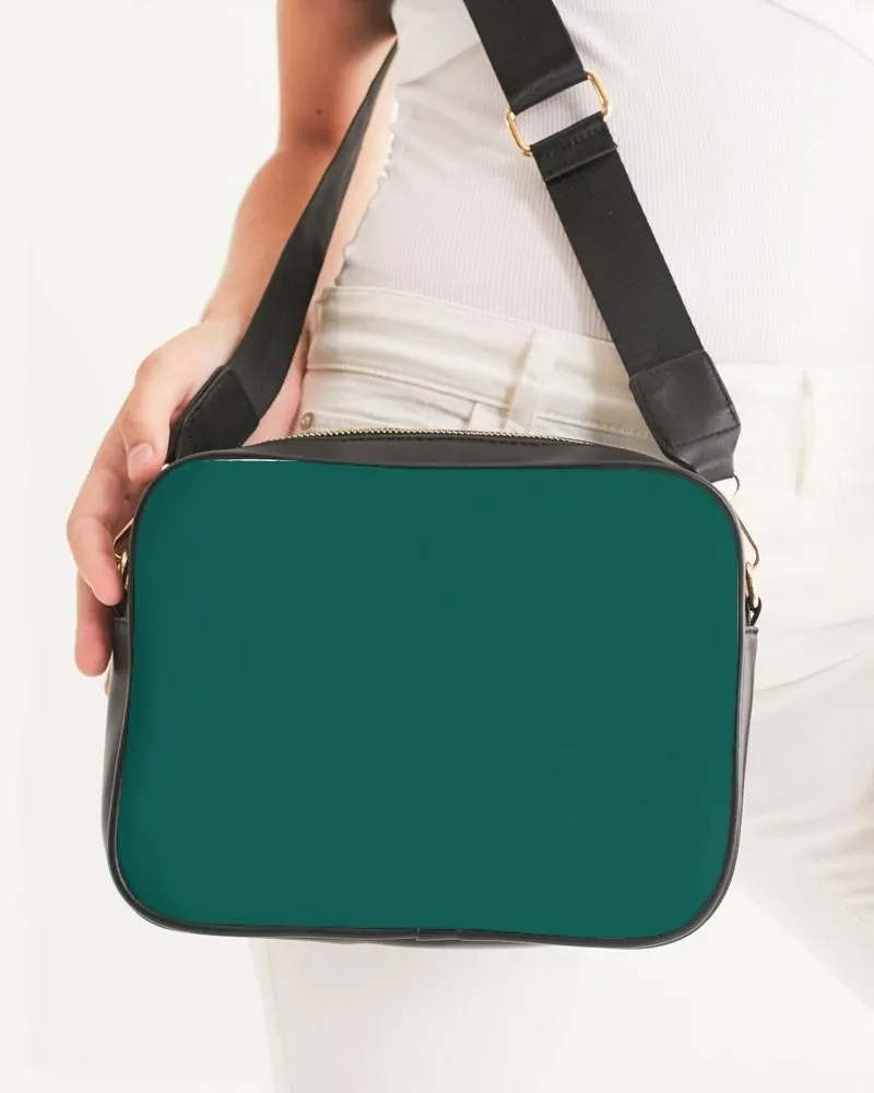 Medium Dark Blue Cool Green Crossbody Bag | Medium Dark Pure Blue Cool Green | C100M0Y50K60