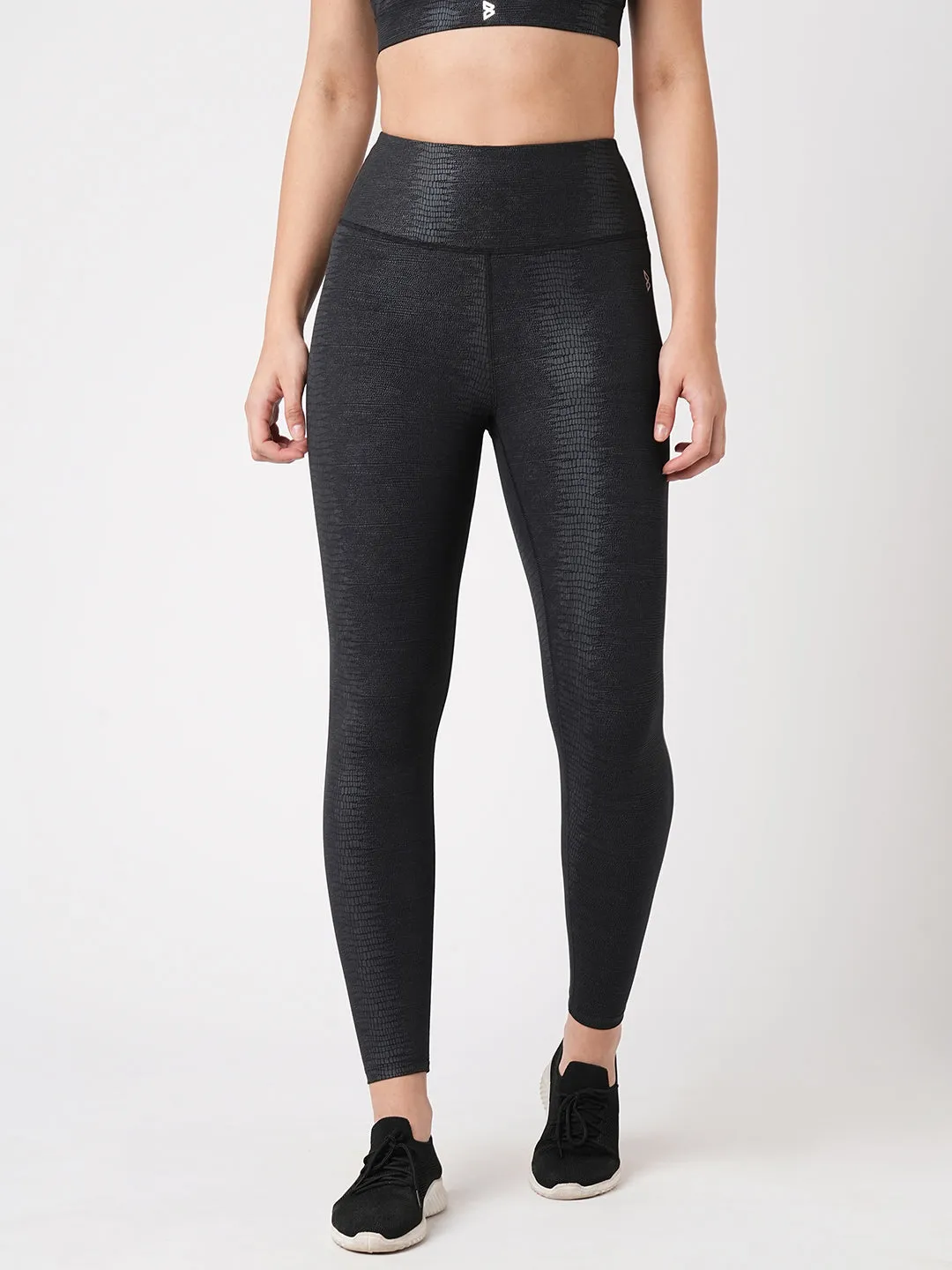 Meet Me In Manhattan Black Metallic Leggings