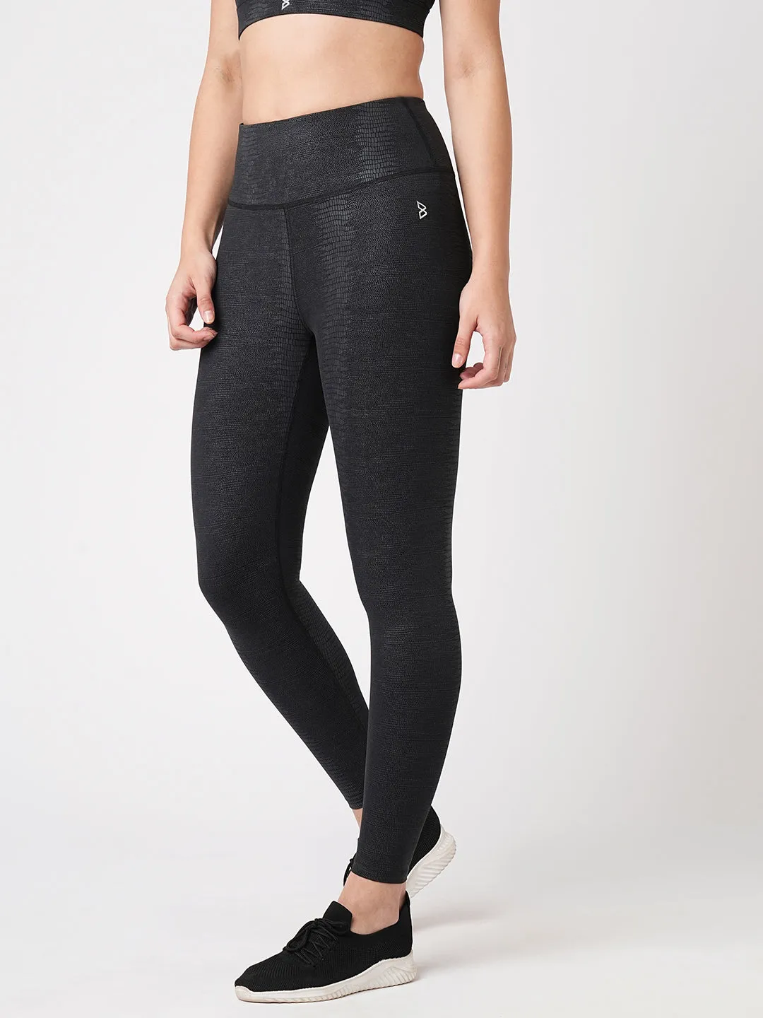 Meet Me In Manhattan Black Metallic Leggings