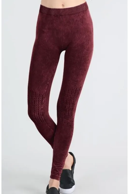 Nikibiki Waffle Knee Shirring Leggings