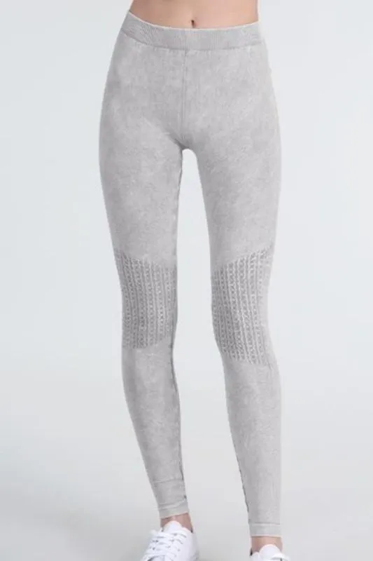 Nikibiki Waffle Knee Shirring Leggings
