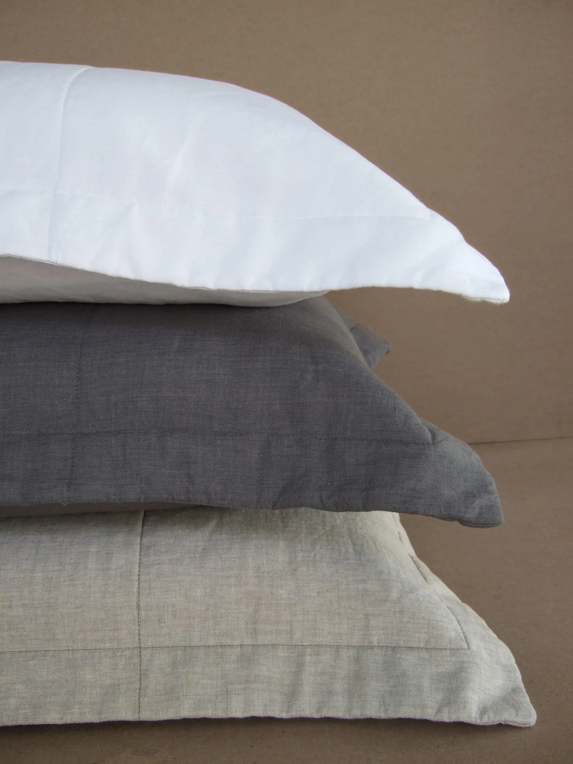 Pale Blue Linen Pillowcase