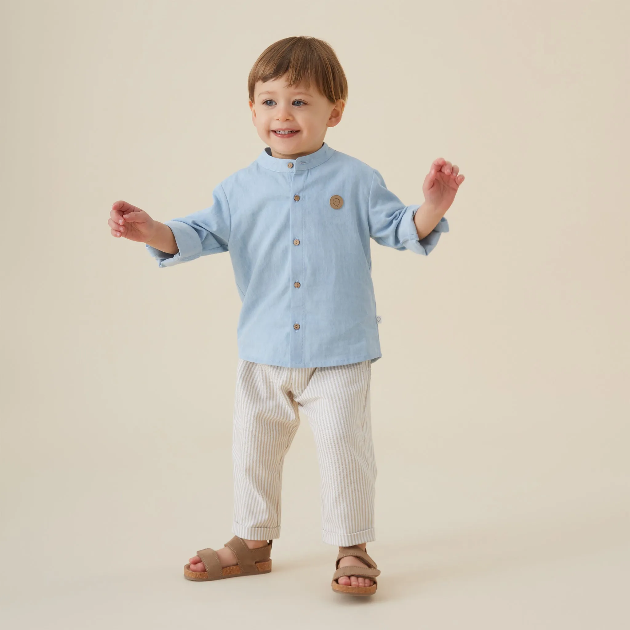 Striped Organic Cotton Pants