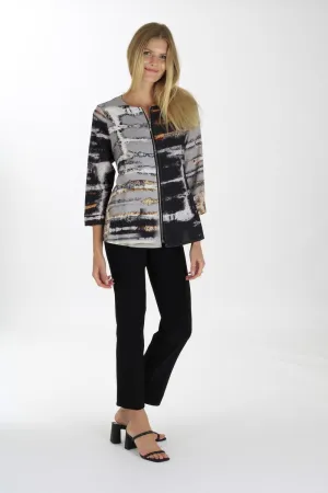 THE SLAYING JACKET IN PRINT BLACK