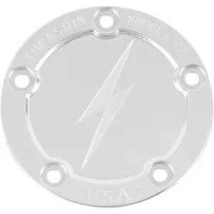 Thrashin Supply Co. Points Covers, Dished, Polished, Fits 99-17 Twin Cam