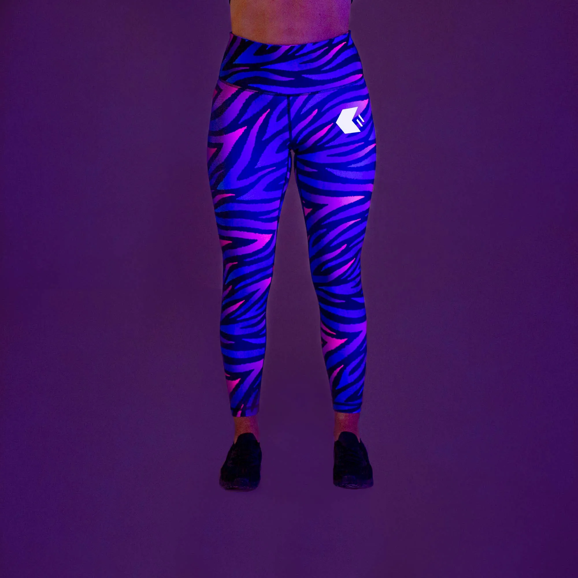 UV Purple Tiger Stripe Legging
