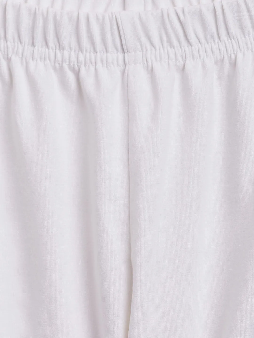 VASTRAMAY SISHU Girl's White Chikankari Kurta Leggings Set