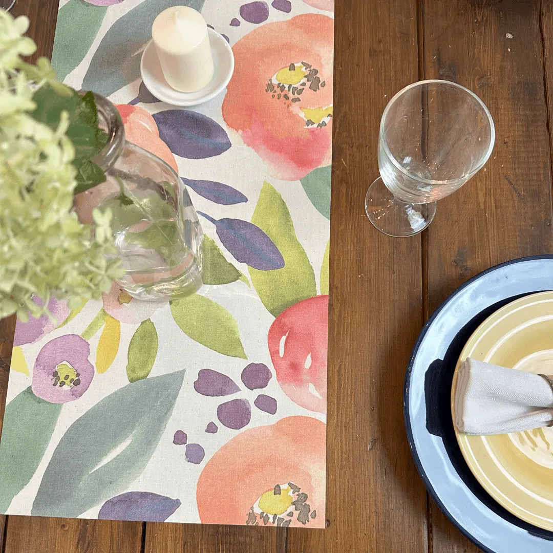 Vera Table Runner | Red - Premium Vinyl Mat