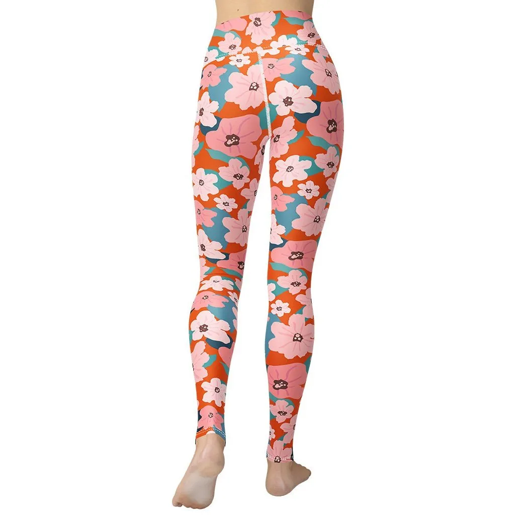 Vintage Floral Yoga Leggings