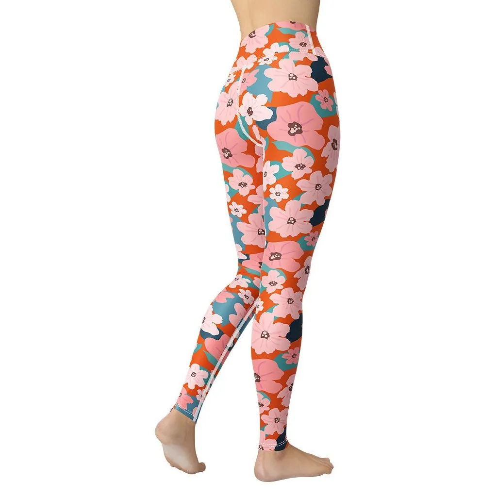 Vintage Floral Yoga Leggings