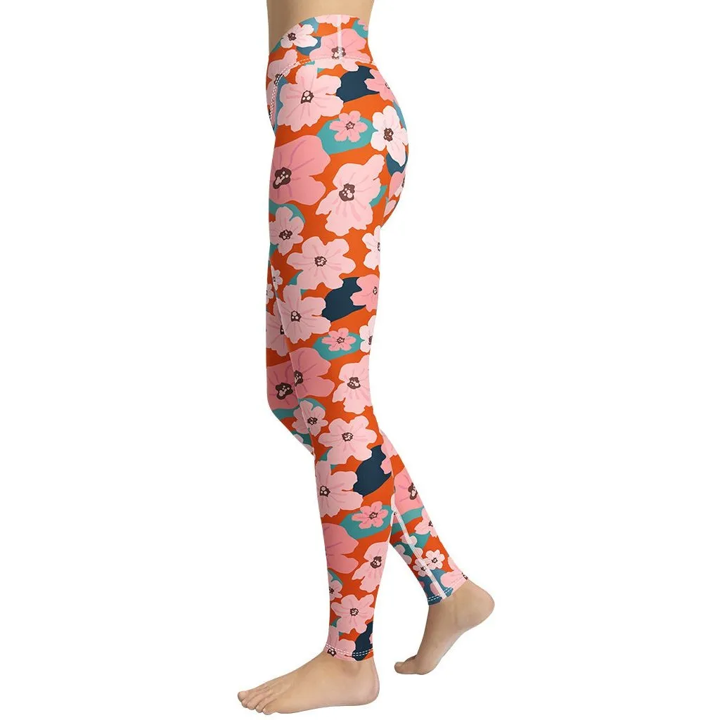 Vintage Floral Yoga Leggings