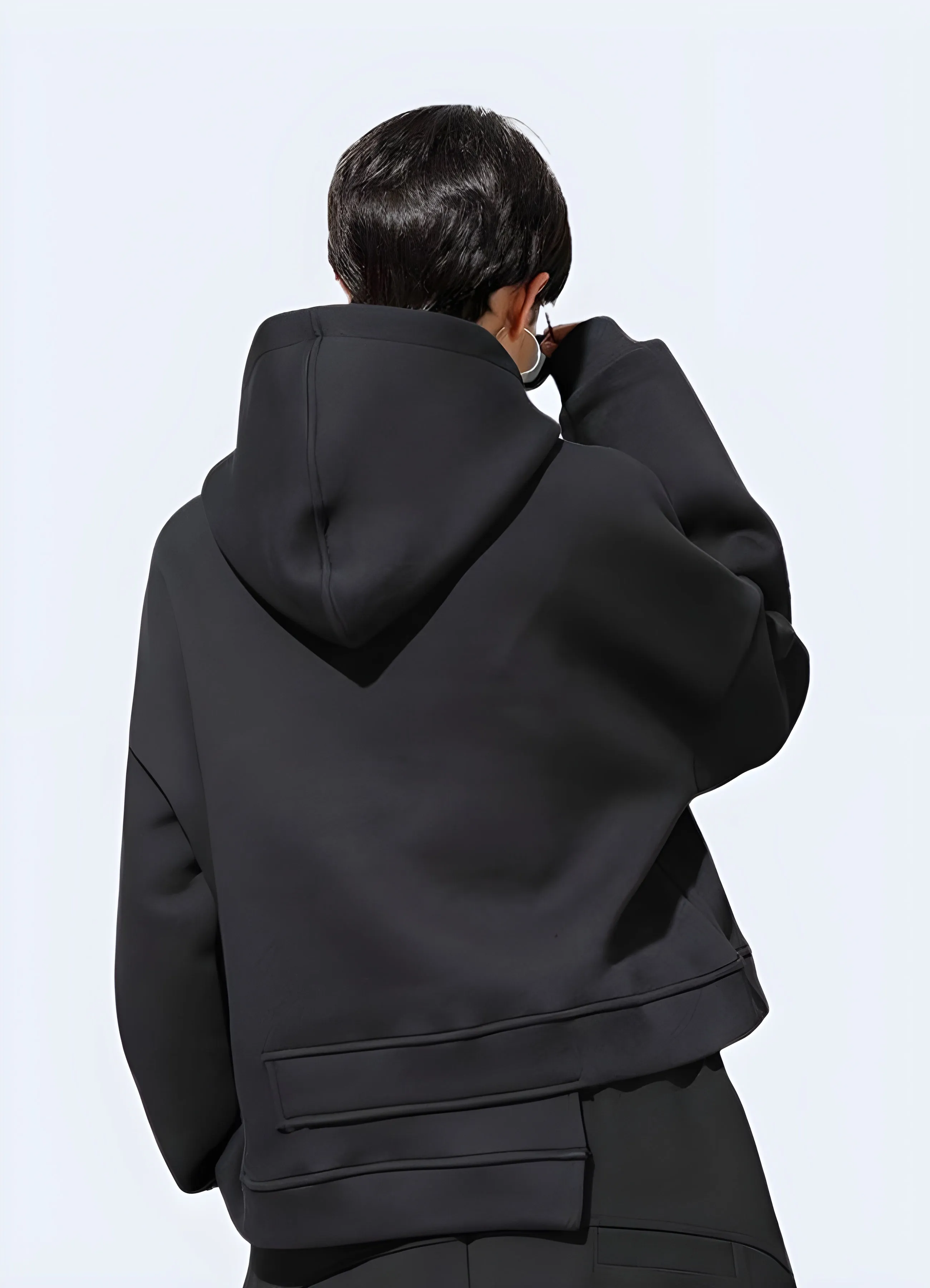 Women's Asymmetrical Techwear Hoodie